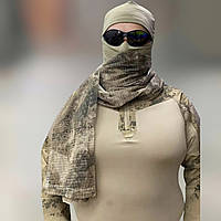 Снайперская сетка военная тактическая, Камуфляж, 0,5 м х 2 м, мужской головной платок, шарф летний в сетку ll