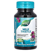 Розторопша Nature's Way "Milk Thistle" стандартизований 80% концентрат (60 капсул)