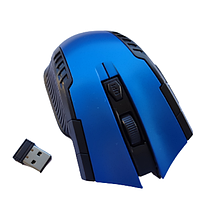 Бездротова мишка Wireless Mouse G-698 / Комп'ютерна мишка бездротовий 2.4GHz / Чорний + Синій