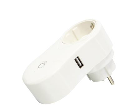 Розумна розетка з Wi-fi керуванням Socket J2 / розетка з USB / Білий