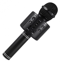 Bluetooth-мікрофон для караоке Handheld WS-858 / Чорний