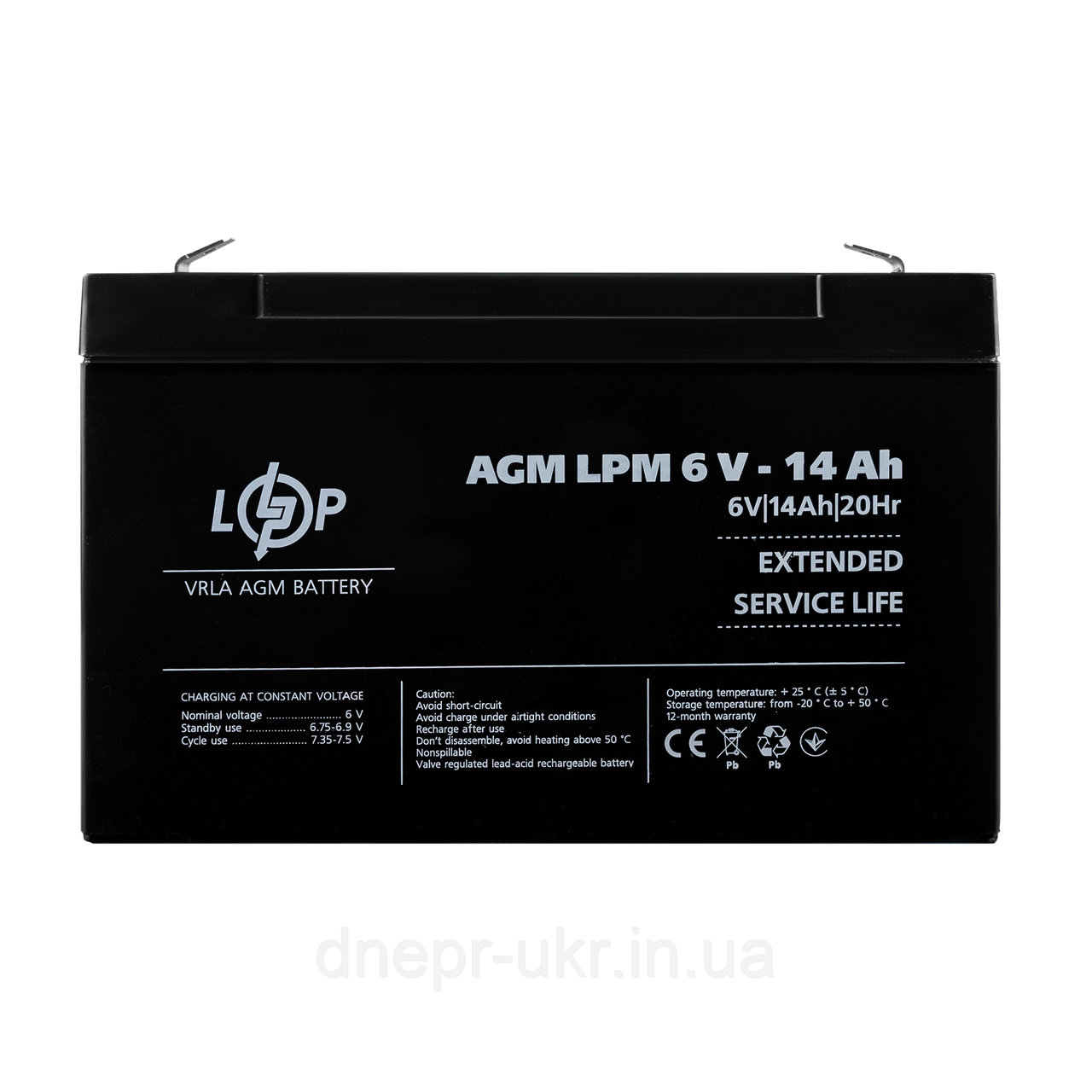 Акумулятор AGM LPM 6V - 14 Ah