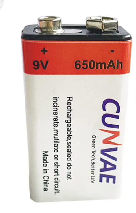 Акумулятор крона 9v 650 mAh з USB з ЕСБ TYPE C у металошукач gp pointer являє собою 4030 для поінтера