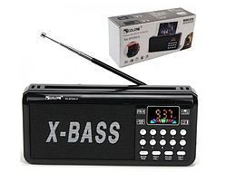 Радіоприймач GOLON RX-BT205L / Радіо RX-BT205L/ ФМ приймач з флешкою / Чорний