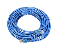 Кабель патч-корд LAN LAN для интернета / 20 метров / Синий