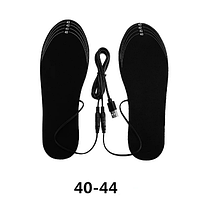 Устілки з підігрівом від USB Універсальні / Устілки від USB Power Bank р. 40-44 / Чорний