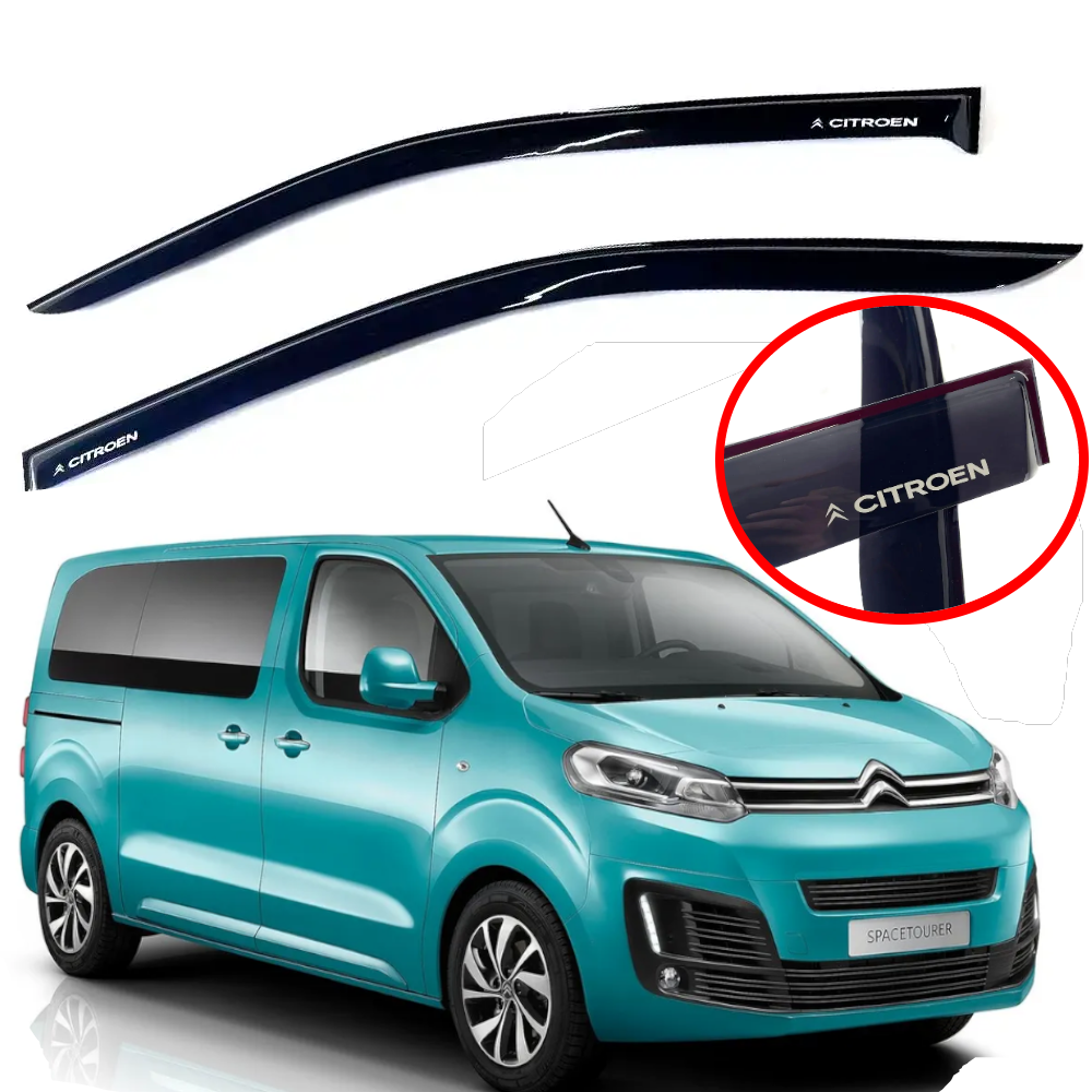 Дефлектори вікон вітровики для Citroen Spacetourer 2016-Скотч
