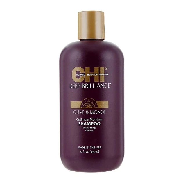 Шампунь для пошкодженого волосся CHI Deep Brilliance Optimum Moisture Shampoo 355ml, фото 1