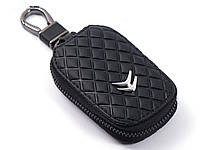 Чехол-брелок для ключей с карабином (ключница) Citroën Ромб черний