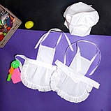 Набір сухару для неволожать. Фартух та ковпак для немовлят, фото 3