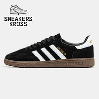 Мужские кроссовки Adidas Spezial Handball Black Brown, Кроссовки Адидас Хэндболл черные