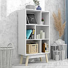 Стелаж для дому W5 на дерев'яних ніжках. Полиця для книг етажерка, поличний стелаж книжкова шафа