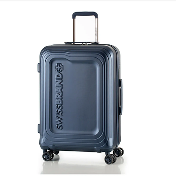 Чемодан на колесах для подорожей Swissbrand London (M) Navy (SWB_LHLON603M) Швейцарія