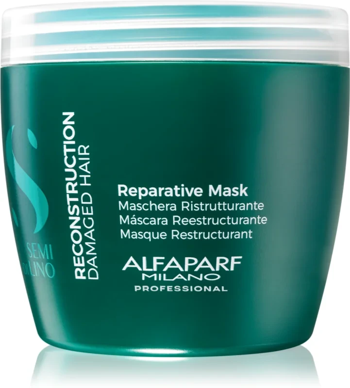 Маска для відновлення волосся Alfaparf Semi Di Lino Reconstruction Reparative Mask 500 мл, фото 1