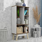 Стелаж для дому W7 на дерев'яних ніжках. Полиця для книг етажерка, поличний стелаж книжкова шафа