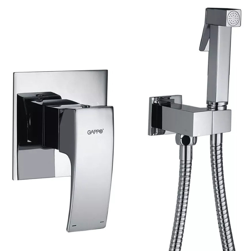 Змішувач для гігієнічного душу GAPPO Jakob прихованого монтажу хром латунь G7207, фото 1