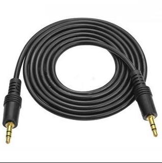 Аудіо кабель з jack 3.5 мм на jack 3.5 мм / 1.3 м / Чорний, фото 1