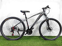 Горный бюджетный скоростной велосипед Azimut Nevada 29, 17" стальная рама дисковые тормоза начальный уровень