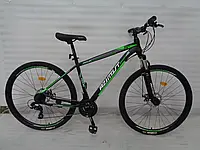 Гірський бюджетний велосипед Azimut Aqua 29 GD рама 17" дискові механічні гальма обладнання Shimano