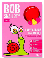 Мармелад натуральний без цукру Груша-Малина-Буряк Bob Snail, 54г