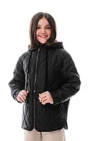 Куртка демісезонна дитяча 146 Suzie JC040-Y4F11 "Aspin", чорний