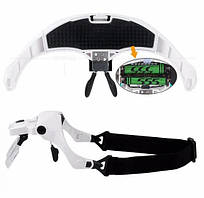 Окуляри бінокулярні 9892B2 з 5 змінними лінзами з Led підсвічуванням