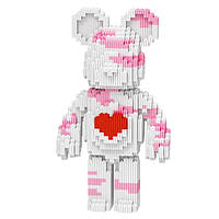 Конструктор Magic Blocks в виде мишки Bearbrick Сердце 40,5 см.