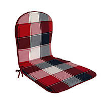 Матрац накидка на стілець, крісло червоний чорно біла клітинка