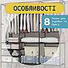 Підлогова вішалка з полицями для одягу RD-9007 чорна 3 секції, фото 5