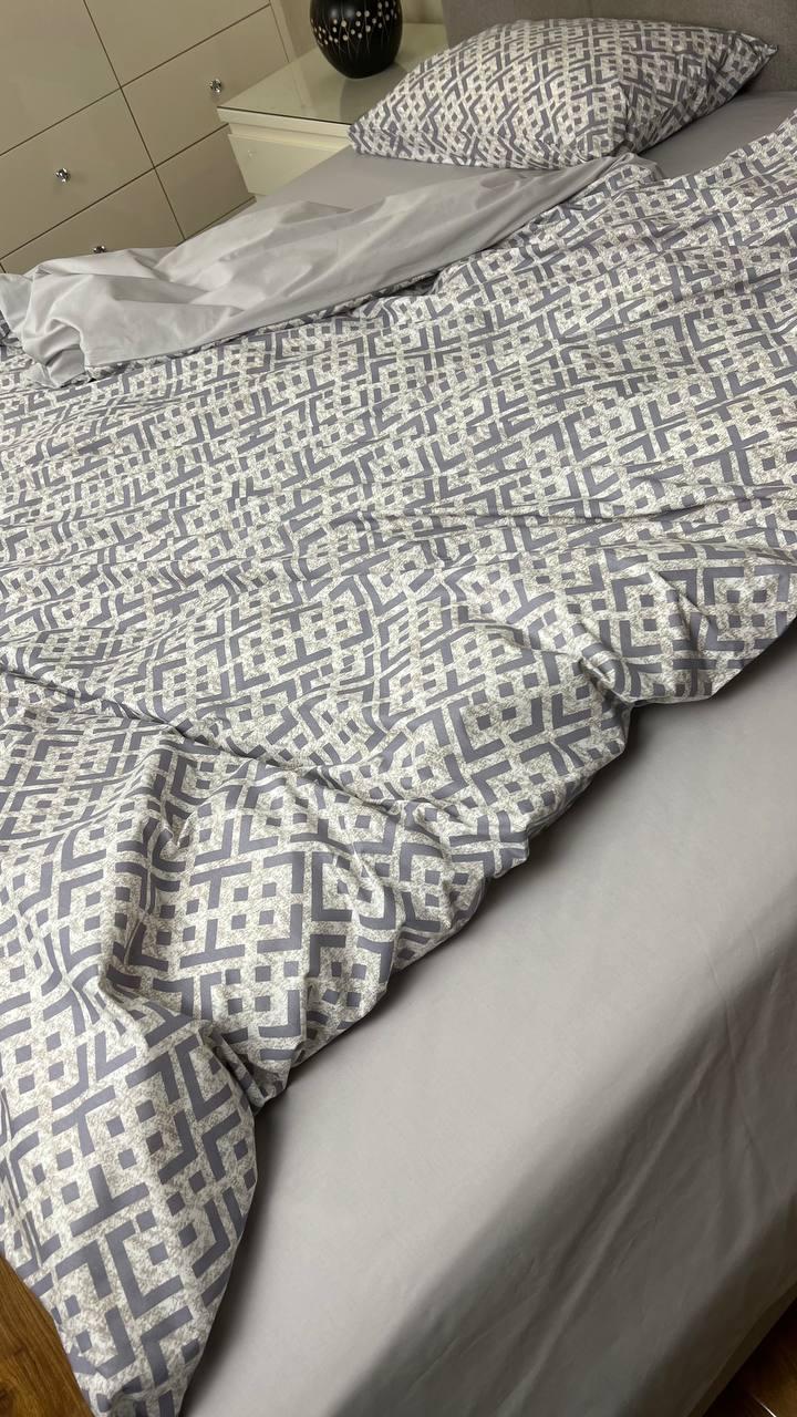 Комплект постільної білизни "Лабіринт сірий" ТМ Glav Textile