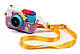 Дитячий цифровий фотоапарат Smart Kids TOY G6 Хелло Кітті Фіолетовий 2 камери 40MP, фото 5