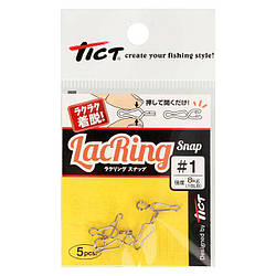 Застежка Tict LacRing Snap №1 8.0кг(5шт) (89723)