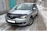 Дефлектор на капот (мухобойки) Mazda 3 2003-2008 ХЕТЧБЕК