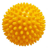 Мяч массажный RB2221 размер 9 см, 110 грамм (Желтый) Seli М'яч масажний RB2221 розмір 9 см, 110 грам (Жовтий)