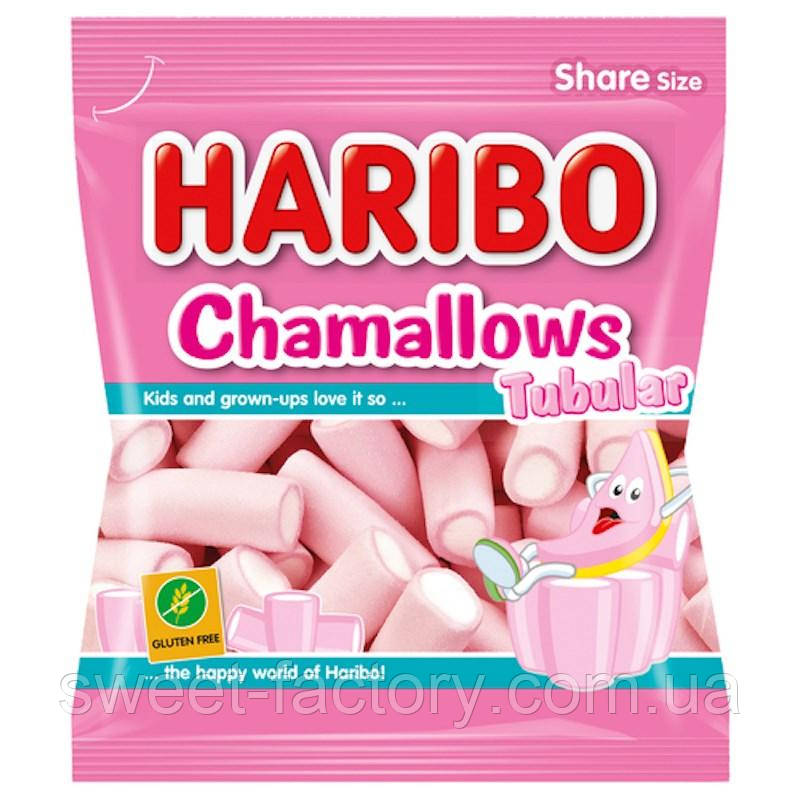 М'який зефір Haribo Chamallows Tubular 90g, фото 1