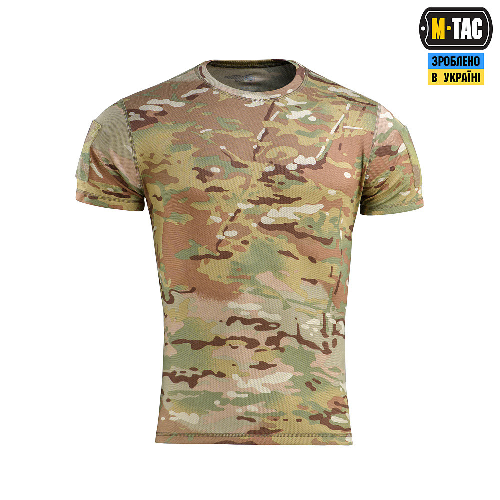 M-Tac чоловіча літня військова футболка мультикам польова армійська футболка з велкро панелями Summer MC - фото 1 - id-p2113538615