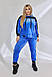 Спортивный женский плюшевый костюм, большой размер, фото 4