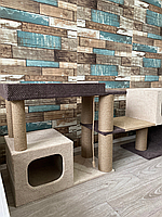 Комлекс когтеточка с домиками и лежанками для кошек 66*180*35 см