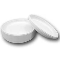 Одноразова пластикова тарілка Ø 160 мм Економ 100 шт/уп.