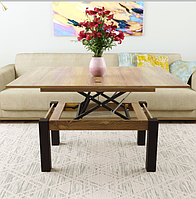 Стіл-трансформер БАТТЕРФЛАЙ B-Fly  Бароко бурштиновий/Венге    БЕЗКОШТОВНА ДОСТАВКА