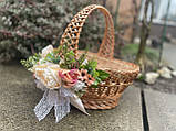 Великодній кошик  з ручкою змійкою + прикраса, фото 6