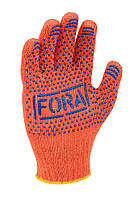 Doloni перчатки защитные трикотажные с ПВХ рисунком, размер 10, Fora 15300