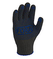 Doloni перчатки защитные трикотажные с ПВХ рисунком, размер 10, Fora 15500