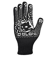 Doloni перчатки рабочие защитные трикотажные с ПВХ рисунком, размер 8, Садовые 4894