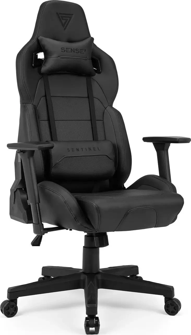 Комп'ютерне крісло для геймера Sense7 Sentinel Black