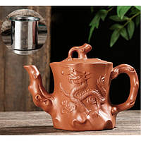 Чайник, чайник из глины, заварник из глины, глиняный заварник, глиняный чайник, чайник дракон,заварник дракон
