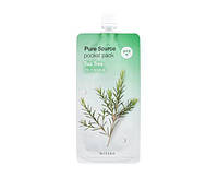 MISSHA Pure Source Pocket Pack (Tea Tree) Заспокійлива нічна маска з чайним деревом, 10 мл