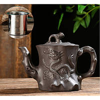 Чайник, чайник из глины, глиняный заварник, глиняный чайник, заварник для чая, заварник дракон,чайник дракон