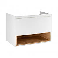 Тумба подвесная Qtap Robin 800х580х500 WHITE/WHITISH OAK QT1374TPВ8001NWWO