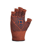 Doloni рукавички робочі захисні трикотажні без пальців з ПВХ малюнком, розмір 10, Універсал D 4059